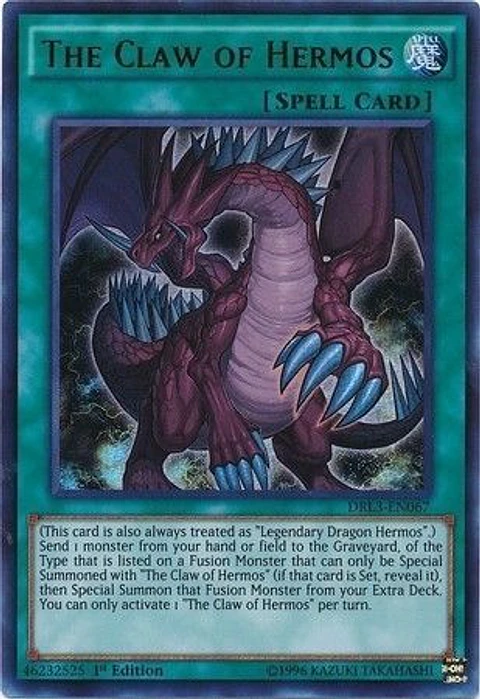 The Claw of Hermos - DRL3-EN067 - Ultra Rare 