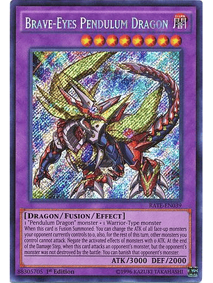 Brave-Eyes Pendulum Dragon - RATE-EN039 - Secret Rare 