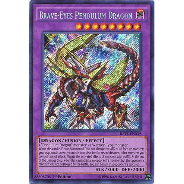 Brave-Eyes Pendulum Dragon - RATE-EN039 - Secret Rare 