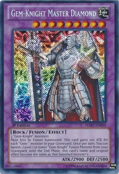 Gem-Knight Master Diamond - HA07-EN059 - Secret Rare