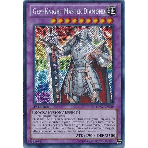 Gem-Knight Master Diamond - HA07-EN059 - Secret Rare