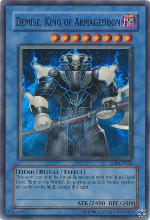 Demise, King of Armageddon - SOI-EN035 - Super Rare 1