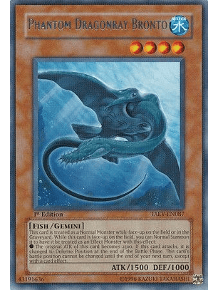 Phantom Dragonray Bronto - TAEV-EN087 - Rare 