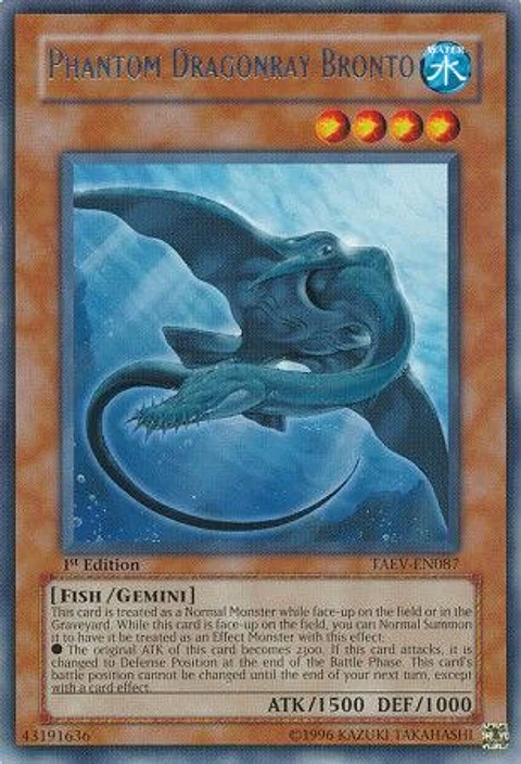 Phantom Dragonray Bronto - TAEV-EN087 - Rare 