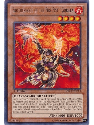 Brotherhood of the Fire Fist - Gorilla - CBLZ-EN023 - Rare (español)
