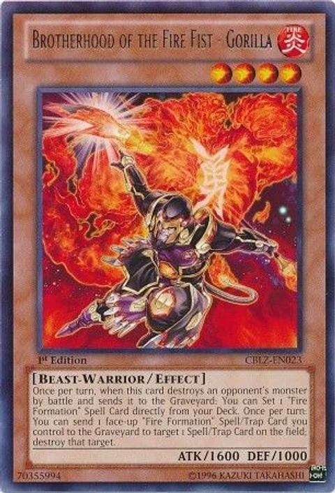 Brotherhood of the Fire Fist - Gorilla - CBLZ-EN023 - Rare (español)