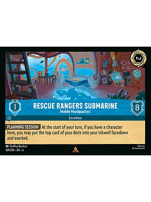 Rescue Rangers Submarine - 169/204 - Rare *6