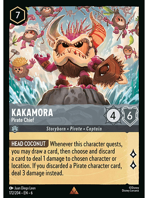 Kakamora - Pirate Chief - 172/204 - Rare *6