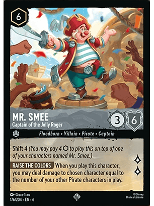 Mr. Smee - Captain of the Jolly Roger - 176/204 - Super Rare *6