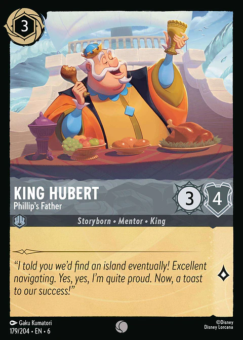 King Hubert - Phillip's Father - 179/204 - Common *6