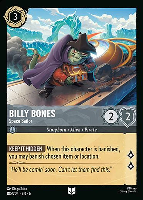 Billy Bones - Space Sailor - 185/204 - Uncommon *6