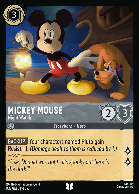 Mickey Mouse - Night Watch - 187/204 - Uncommon *6