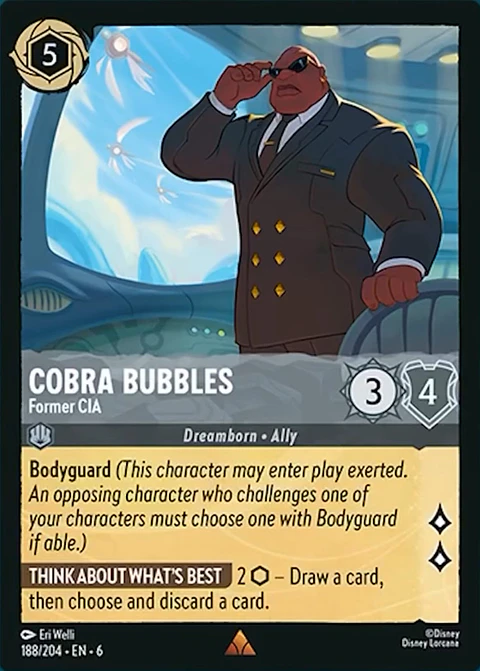 Cobra Bubbles - Former CIA - 188/204 - Rare *6