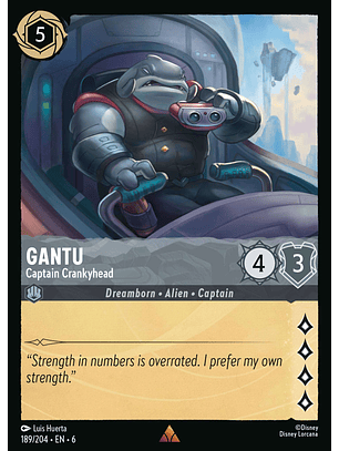 Gantu - Captain Crankyhead - 189/204 - Rare *6