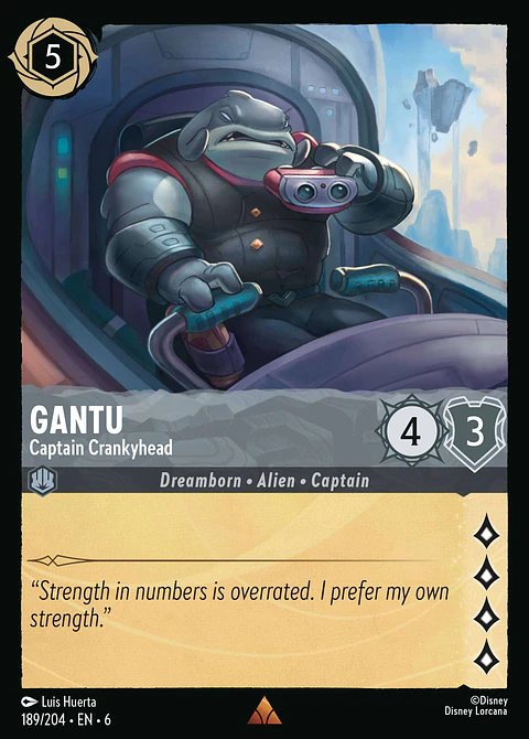 Gantu - Captain Crankyhead - 189/204 - Rare *6