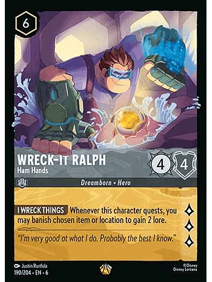 Wreck-It Ralph - Ham Hands - 190/204 - Legendary *6