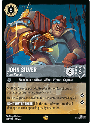 John Silver - Stern Captain - 194/204 - Legendary *6