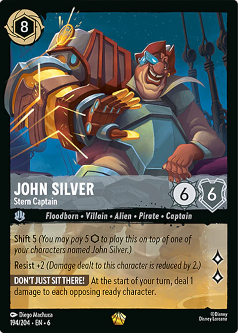 John Silver - Stern Captain - 194/204 - Legendary *6