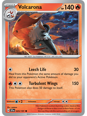 Volcarona - 025/191 - Common - SSP 