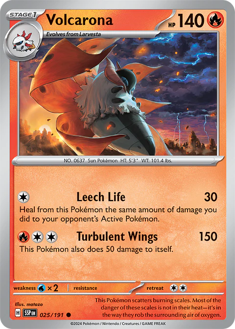 Volcarona - 025/191 - Common - SSP 