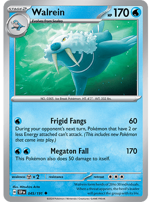 Walrein - 045/191 - Uncommon - SSP 