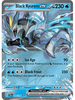 Black Kyurem ex - 048/191 - Double Rare - SSP 