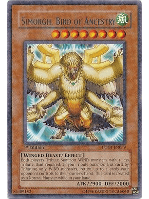 Simorgh, Bird of Ancestry - LODT-EN039 - Rare 