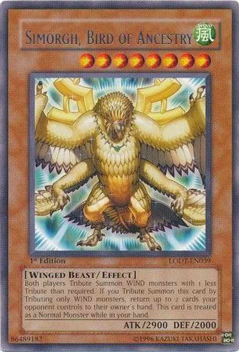 Simorgh, Bird of Ancestry - LODT-EN039 - Rare 