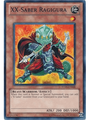 XX-Saber Ragigura - TU03-EN008 - Rare (español)