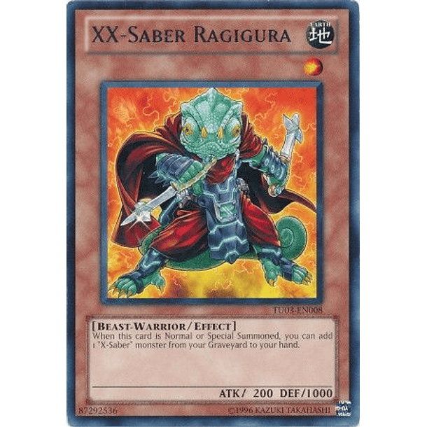 XX-Saber Ragigura - TU03-EN008 - Rare (español)