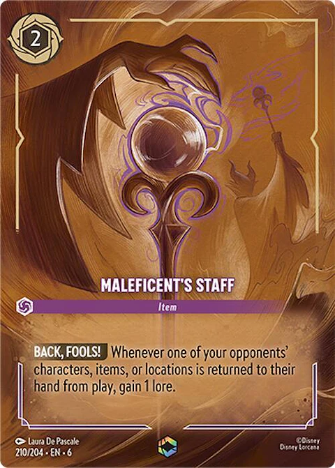 Maleficent's Staff - 210/204 - Enchanted *6