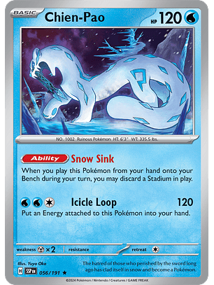 Chien-Pao - 056/191 - Rare - SSP