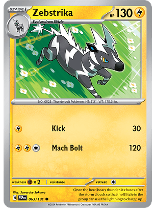 Zebstrika - 063/191 - Common - SSP 
