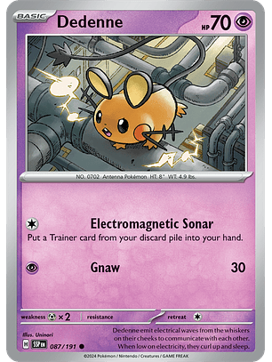 Dedenne - 087/191 - Common - SSP 