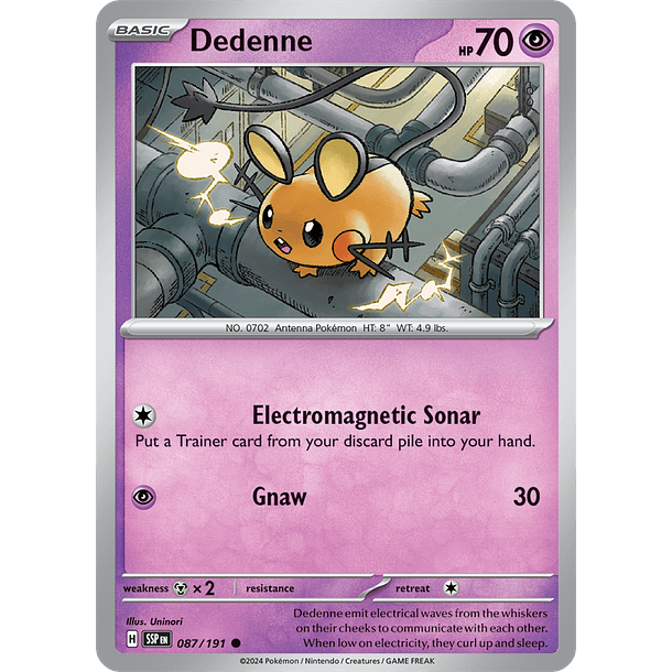 Dedenne - 087/191 - Common - SSP 