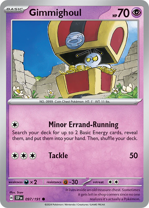 Gimmighoul - 097/191 - Common - SSP 