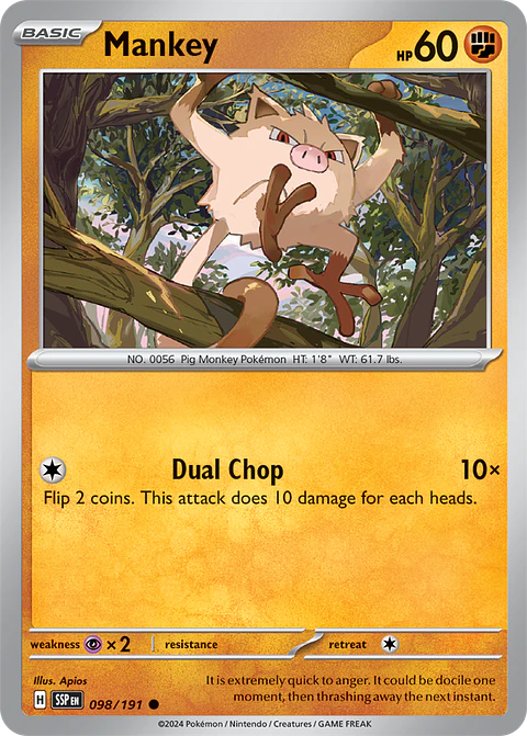 Mankey - 098/191 - Common - SSP 