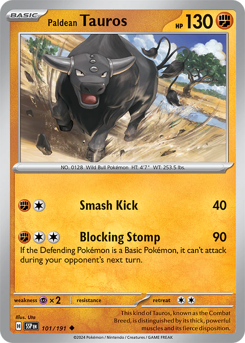 Paldean Tauros - 101/191 - Uncommon - SSP 