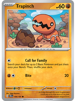 Trapinch - 104/191 - Common - SSP