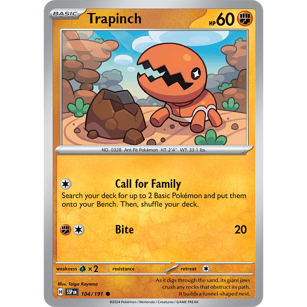 Trapinch - 104/191 - Common - SSP