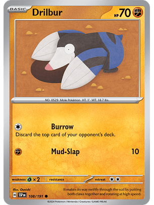 Drilbur - 108/191 - Common - SSP