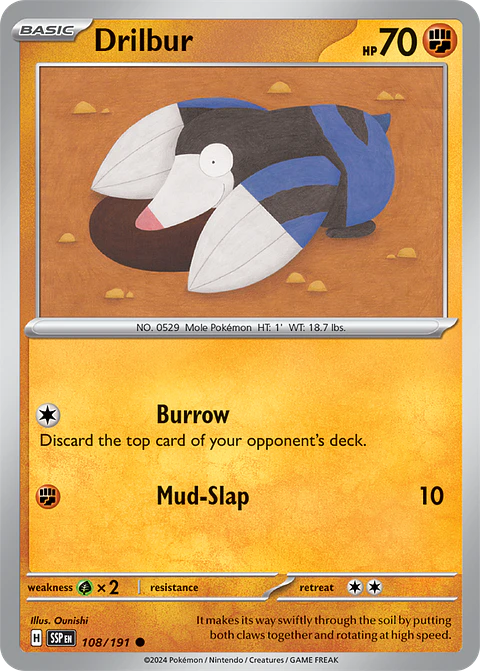 Drilbur - 108/191 - Common - SSP