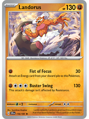 Landorus - 110/191 - Rare - SSP 