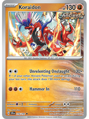Koraidon - 116/191 - Common - SSP 
