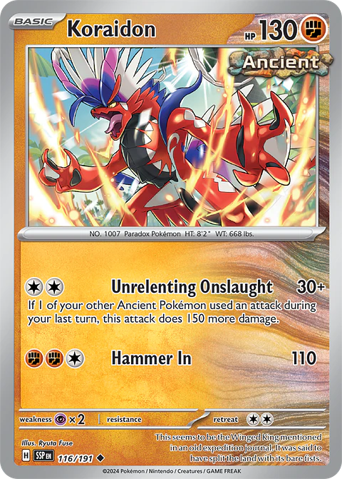 Koraidon - 116/191 - Common - SSP 