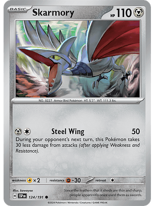 Skarmory - 124/191 - Common - SSP