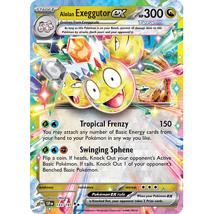 Alolan Exeggutor ex - 133/191 - Double Rare - SSP