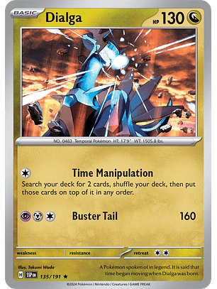 Dialga - 135/191 - Rare - SSP
