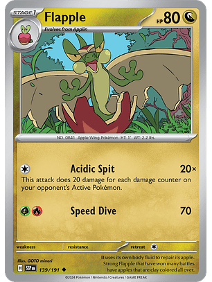 Flapple - 139/191 - Uncommon - SSP 