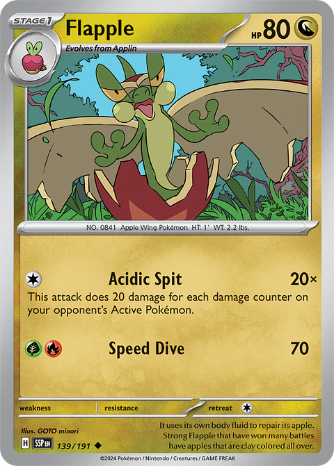 Flapple - 139/191 - Uncommon - SSP 